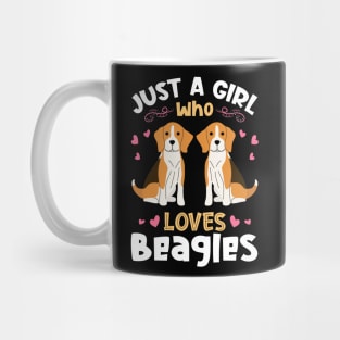 Just a Girl who Loves Beagles Mug